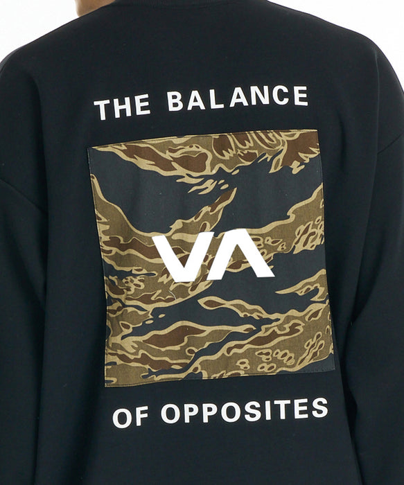 RVCA メンズ BALANCE BOX PATCH CR トレーナー 【2026年秋冬モデル】 BLK / XL
