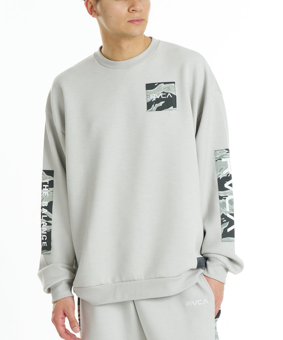 RVCA メンズ BALANCE BOX PATCH CR トレーナー 【2026年秋冬モデル】 HGR / XL