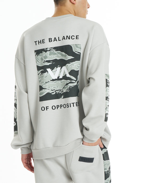 RVCA メンズ BALANCE BOX PATCH CR トレーナー 【2026年秋冬モデル】 HGR / XL
