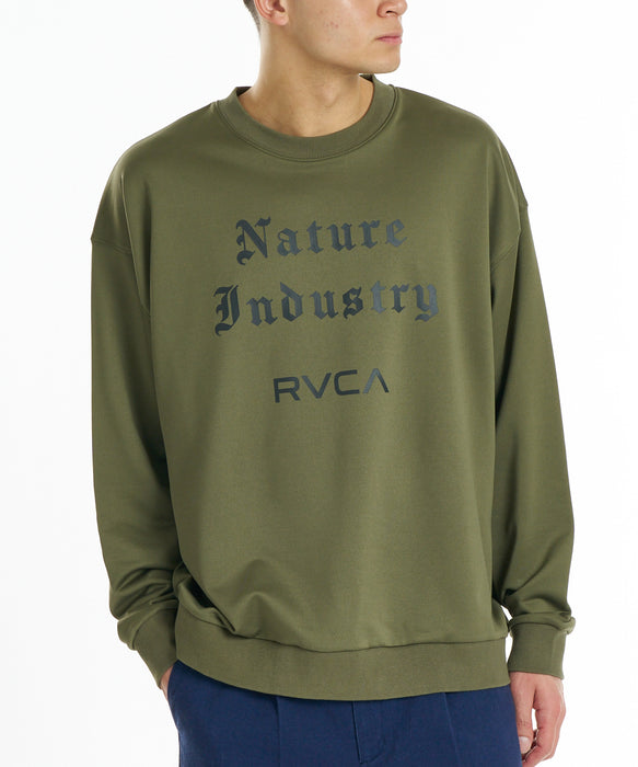 RVCA メンズ NATURE INDUSTRY CR トレーナー 【2026年秋冬モデル】 ARM / XL