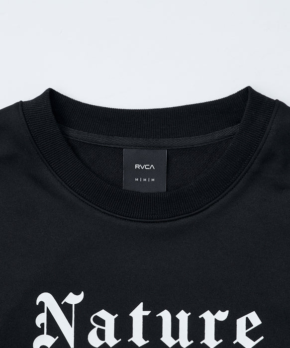 RVCA メンズ NATURE INDUSTRY CR トレーナー 【2026年秋冬モデル】 BLK / XL