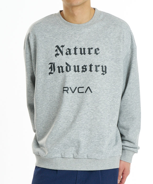RVCA メンズ NATURE INDUSTRY CR トレーナー 【2026年秋冬モデル】 HGR / XL