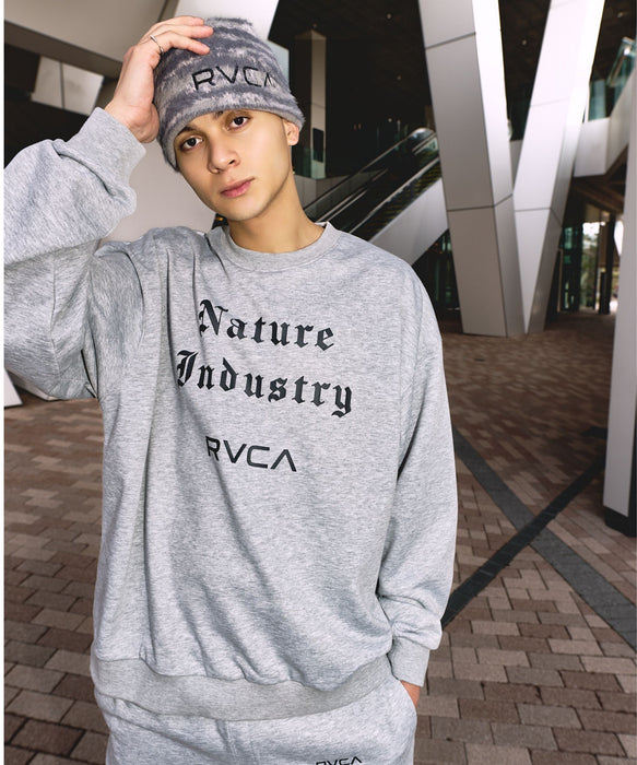 RVCA SPORT メンズ NATURE INDUSTRY CR 吸水速乾/UVカット/ストレッチ セットアップ トレーナー 【2026年秋冬モデル】