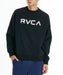 RVCA メンズ STENCIL RVCA CR トレーナー 【2026年秋冬モデル】 BLK / XL