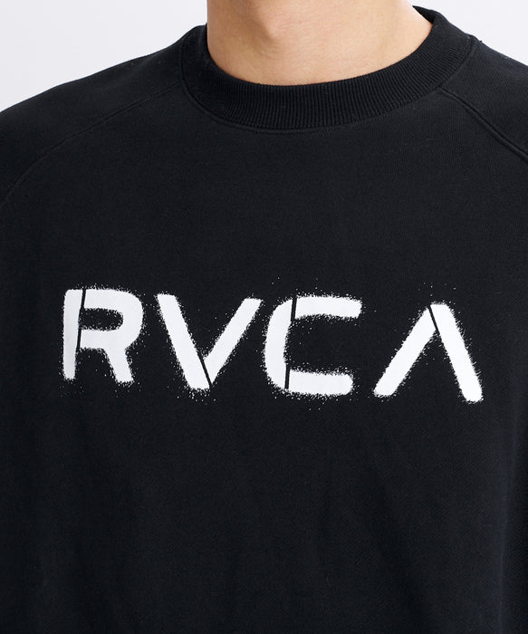 RVCA メンズ STENCIL RVCA CR トレーナー 【2026年秋冬モデル】 BLK / XL