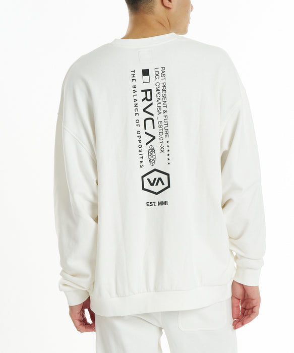 RVCA メンズ BIG RVCA CR トレーナー 【2026年秋冬モデル】 ANW / XL