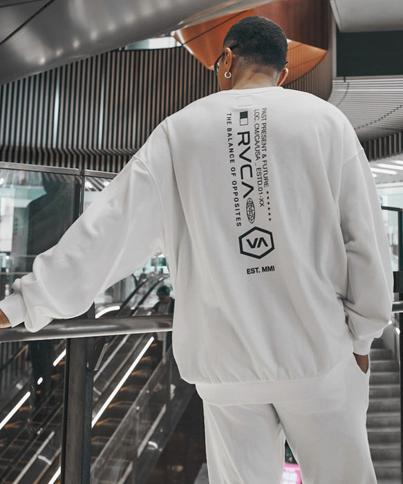 RVCA メンズ BIG RVCA CR セットアップ トレーナー 【2026年秋冬モデル】