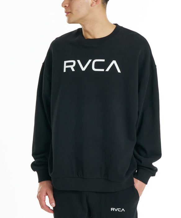 RVCA メンズ BIG RVCA CR トレーナー 【2026年秋冬モデル】 BLK / XL