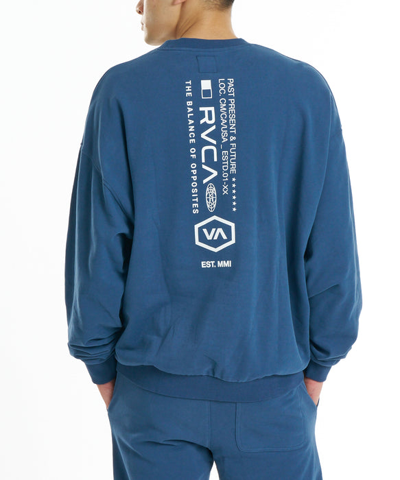 RVCA メンズ BIG RVCA CR トレーナー 【2026年秋冬モデル】 DDM / XL
