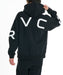 RVCA メンズ BACK SIDE ARCH ZIP HD パーカー 【2026年秋冬モデル】 BLK / XL
