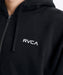 RVCA メンズ BACK SIDE ARCH ZIP HD パーカー 【2026年秋冬モデル】 BLK / XL