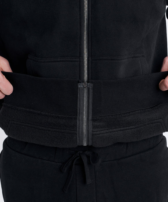 RVCA メンズ BACK SIDE ARCH ZIP HD パーカー 【2026年秋冬モデル】 BLK / XL