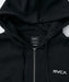 RVCA メンズ BACK SIDE ARCH ZIP HD パーカー 【2026年秋冬モデル】 BLK / XL