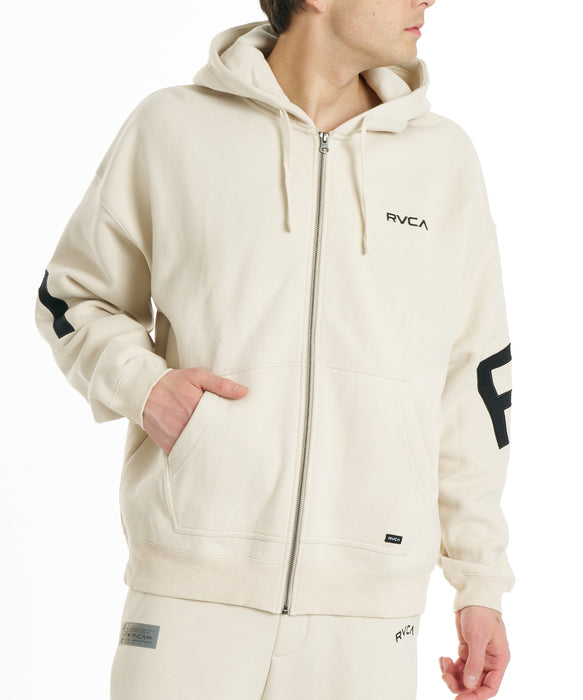 RVCA メンズ BACK SIDE ARCH ZIP HD パーカー 【2026年秋冬モデル】 CER / XL
