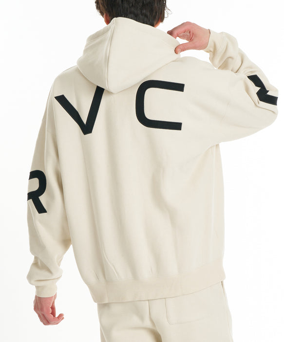 RVCA メンズ BACK SIDE ARCH ZIP HD パーカー 【2026年秋冬モデル】 CER / XL