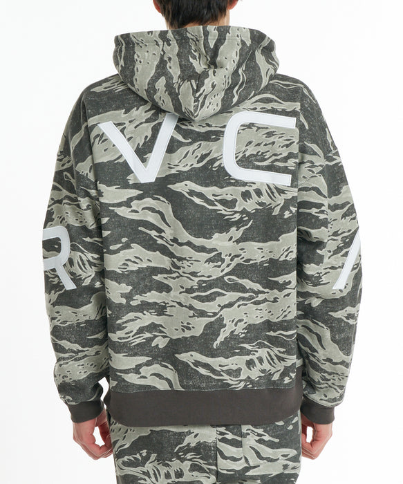 RVCA メンズ BACK SIDE ARCH ZIP HD パーカー 【2026年秋冬モデル】 GCM / XL