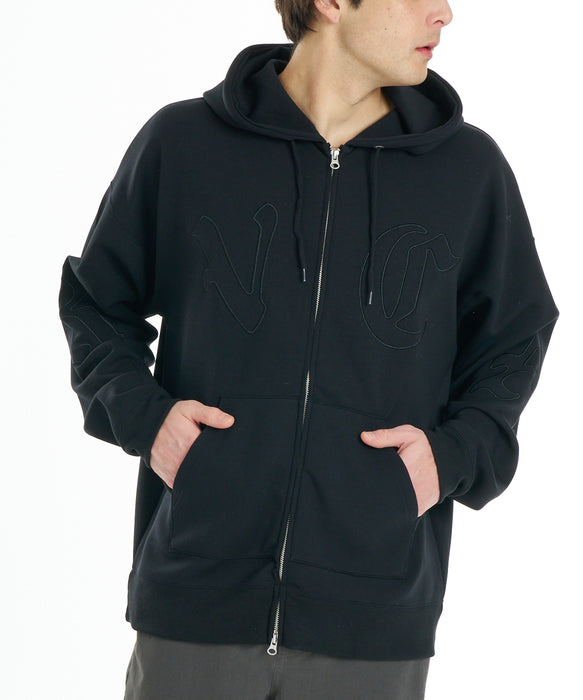RVCA メンズ OE LINE ZIP HD パーカー 【2026年秋冬モデル】 BLK / XL