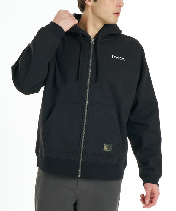 RVCA メンズ RVCA ZIP WRWB HD パーカー 【2026年秋冬モデル】 BLK / XL