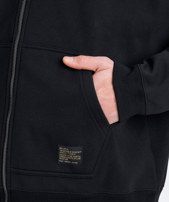 RVCA メンズ RVCA ZIP WRWB HD パーカー 【2026年秋冬モデル】 BLK / XL