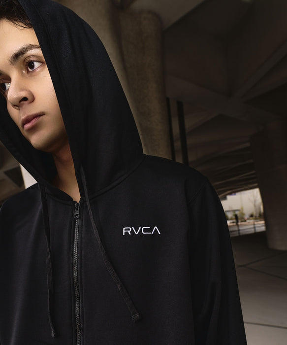 RVCA SPORT メンズ RVCA FLEX ZIP HD 吸水速乾/UVカット/ストレッチ セットアップ ジップパーカー 【2026年秋冬モデル】
