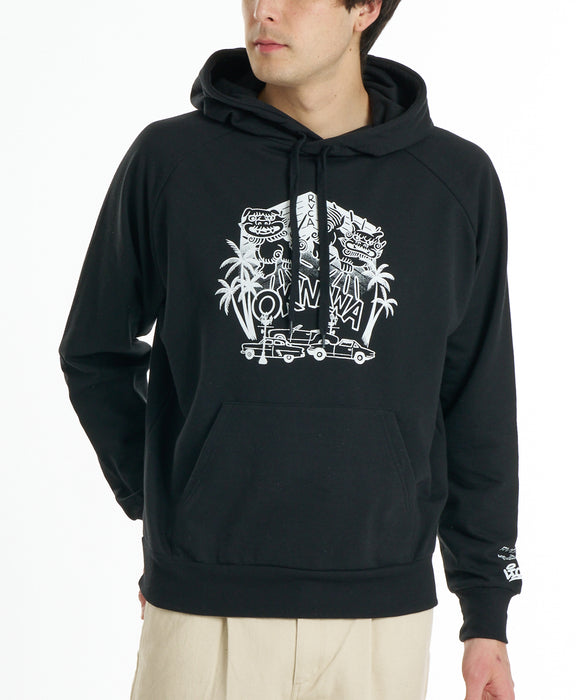 RVCA メンズ OKINAWA LION DOG HD パーカー 【2026年秋冬モデル】 BLK / XL