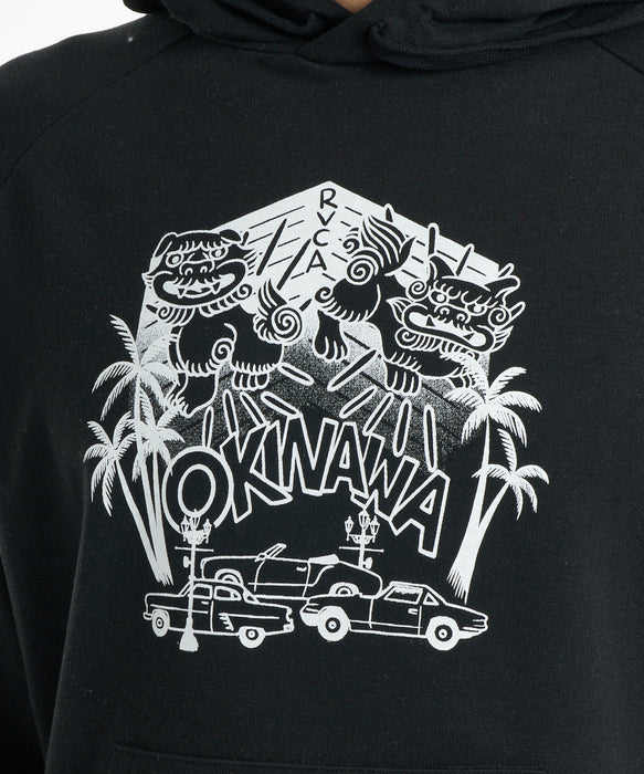 RVCA メンズ OKINAWA LION DOG HD パーカー 【2026年秋冬モデル】 BLK / XL