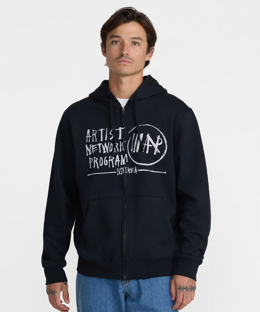 RVCA メンズ HORTON ANP パーカー 【2026年秋冬モデル】 BLK / XL
