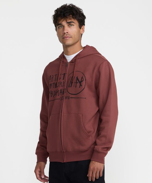 RVCA メンズ HORTON ANP パーカー 【2026年秋冬モデル】 RDE / XL