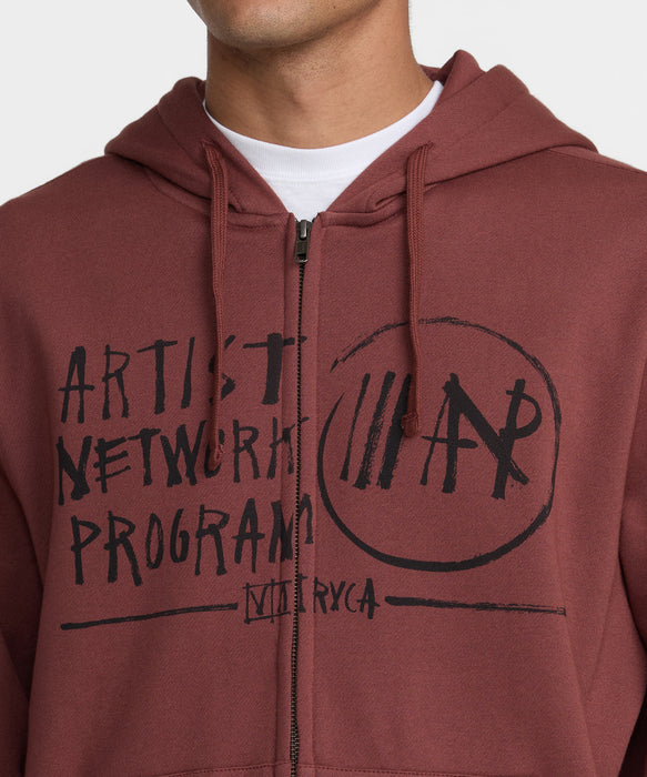 RVCA メンズ HORTON ANP パーカー 【2026年秋冬モデル】 RDE / XL