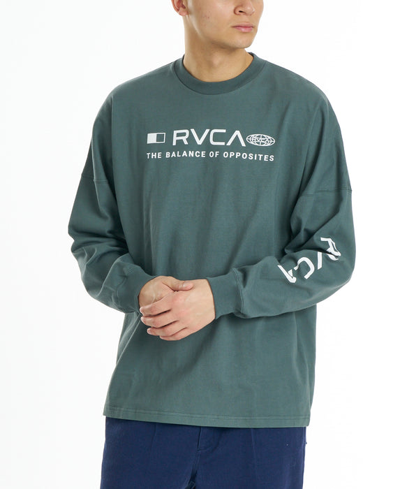 RVCA メンズ STRAIGHT HEX LT ロンT 【2026年秋冬モデル】 BGR / XL