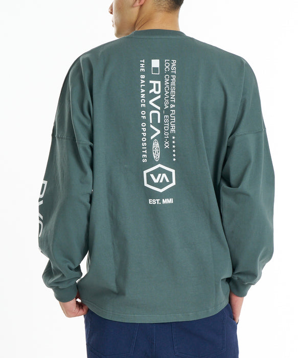 RVCA メンズ STRAIGHT HEX LT ロンT 【2026年秋冬モデル】 BGR / XL