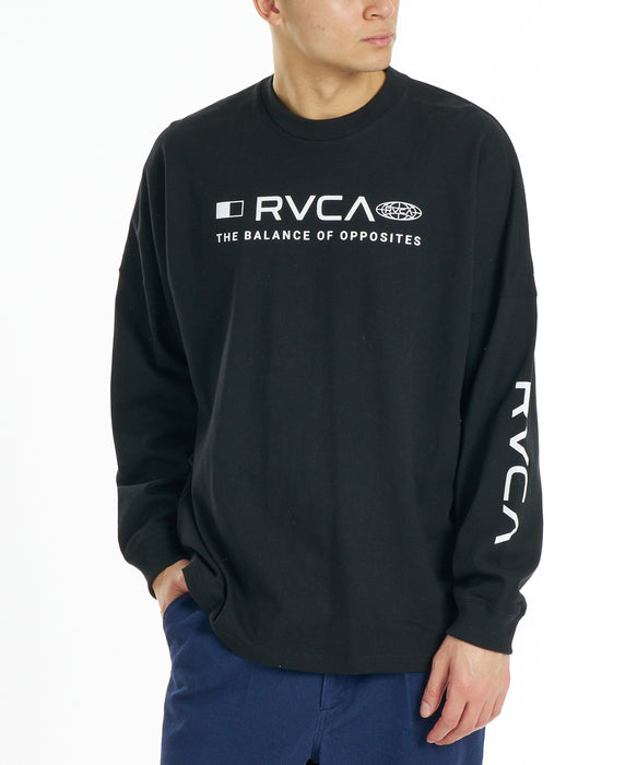 RVCA メンズ STRAIGHT HEX LT ロンT 【2026年秋冬モデル】 BLK / XL