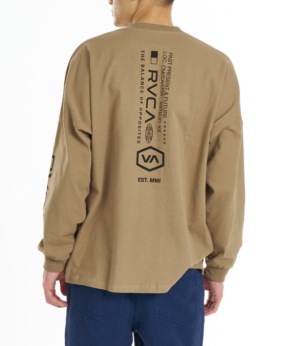 RVCA メンズ STRAIGHT HEX LT ロンT 【2026年秋冬モデル】 COY / XL