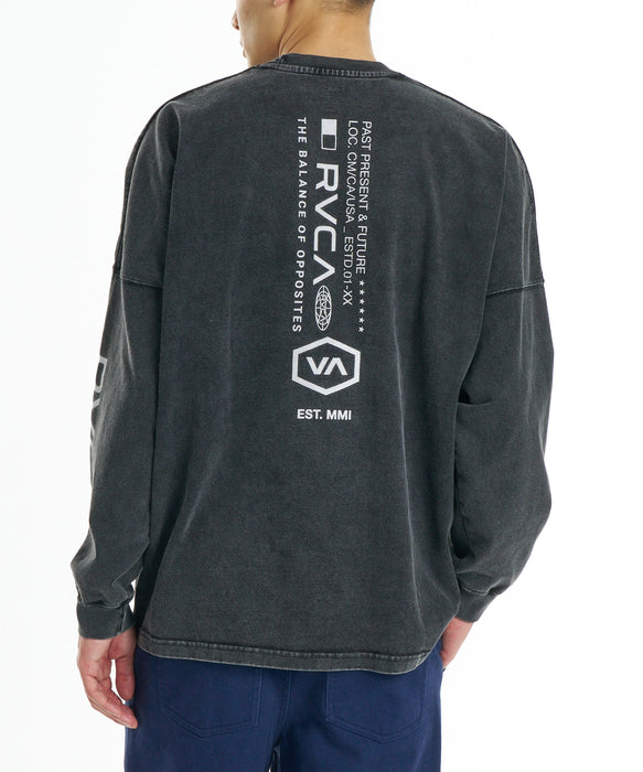 RVCA メンズ STRAIGHT HEX LT ロンT 【2026年秋冬モデル】 KVCW / XL