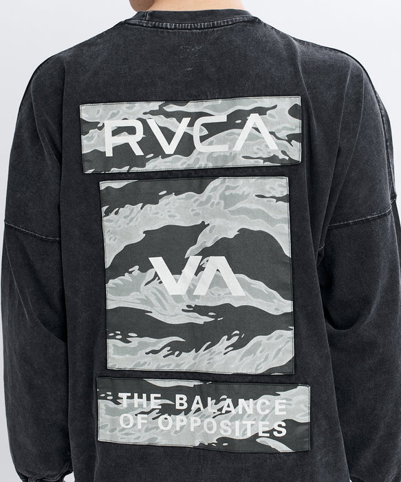 RVCA メンズ BOX RVCA LT ロンT 【2026年秋冬モデル】 BLG / XL
