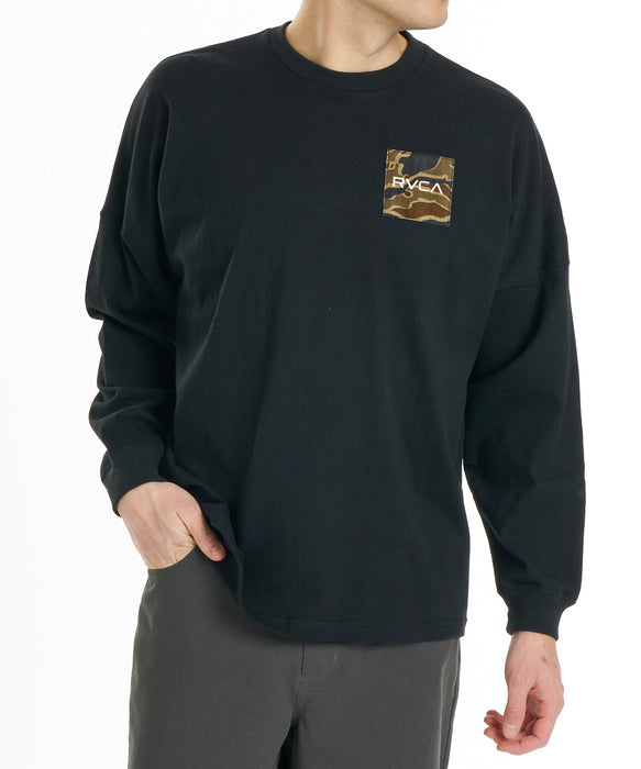 RVCA メンズ BOX RVCA LT ロンT 【2026年秋冬モデル】 BLK / XL