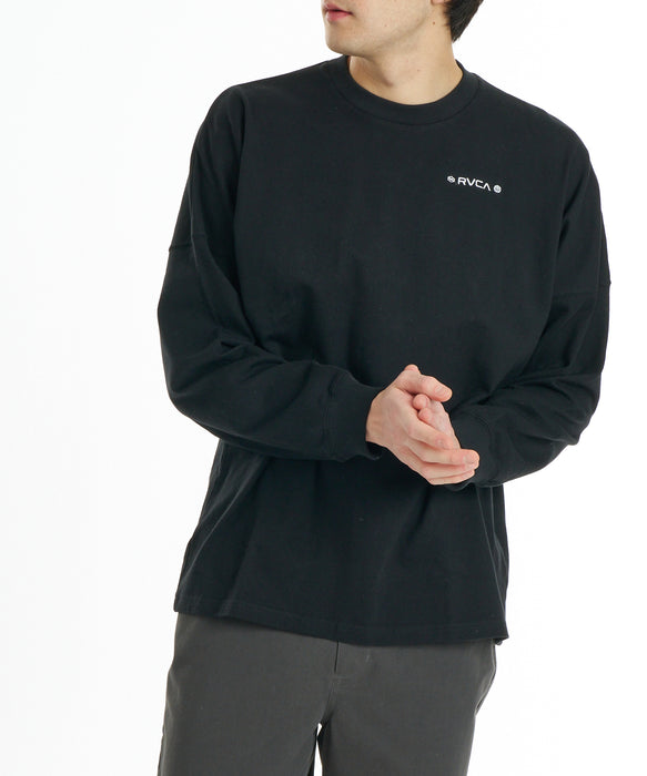 RVCA メンズ BANDANA BALANCE CRAST LT ロンT 【2026年秋冬モデル】 BLK / XL