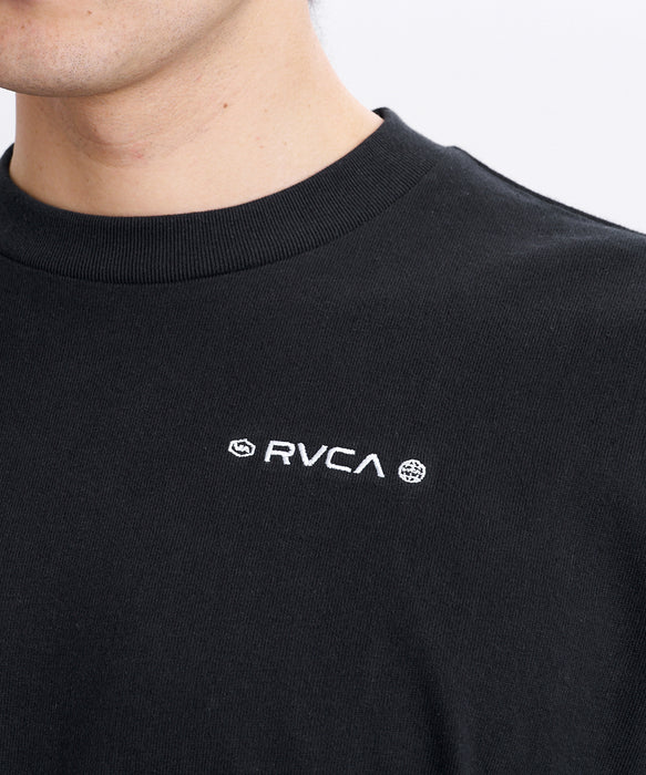 RVCA メンズ BANDANA BALANCE CRAST LT ロンT 【2026年秋冬モデル】 BLK / XL