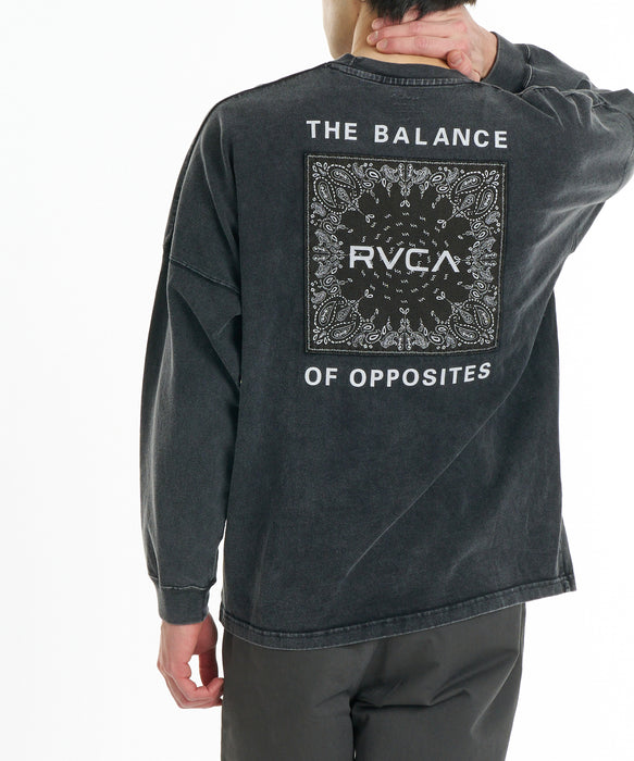 RVCA メンズ BANDANA BALANCE CRAST LT ロンT 【2026年秋冬モデル】 KVCW / XL