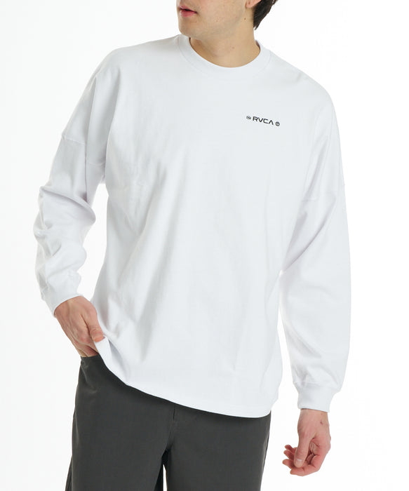 RVCA メンズ BANDANA BALANCE CRAST LT ロンT 【2026年秋冬モデル】 WHT / XL