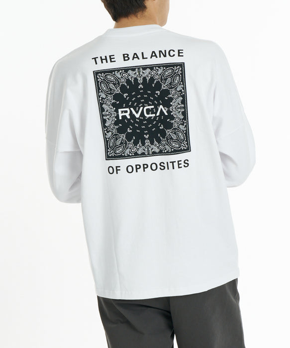 RVCA メンズ BANDANA BALANCE CRAST LT ロンT 【2026年秋冬モデル】 WHT / XL