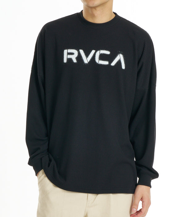 RVCA メンズ DAY SHIFT WIDE STRIPE LT ロンT 【2026年秋冬モデル】 BLK / XL