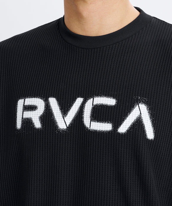 RVCA メンズ DAY SHIFT WIDE STRIPE LT ロンT 【2026年秋冬モデル】 BLK / XL