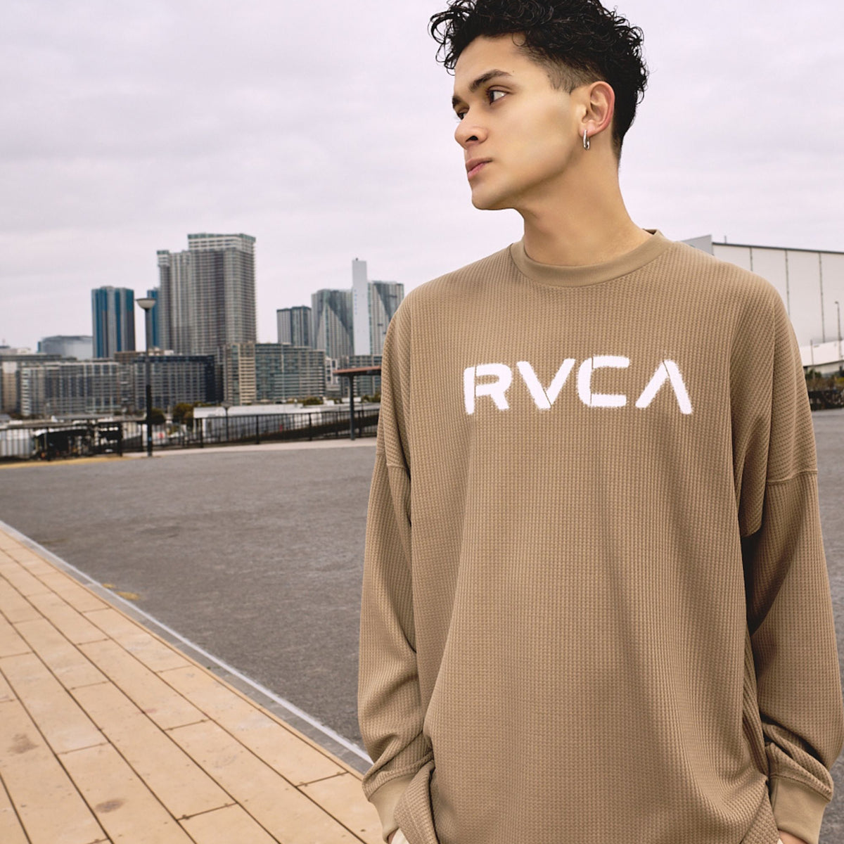 RVCA メンズ 【DAYSHIFT COLLECTION】WIDE STRIPE LT 調温機能 ロンT