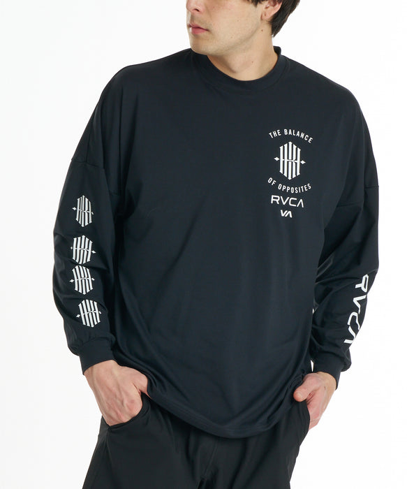 RVCA メンズ KHIXRVCA LT ロンT 【2026年秋冬モデル】 BLK / XL