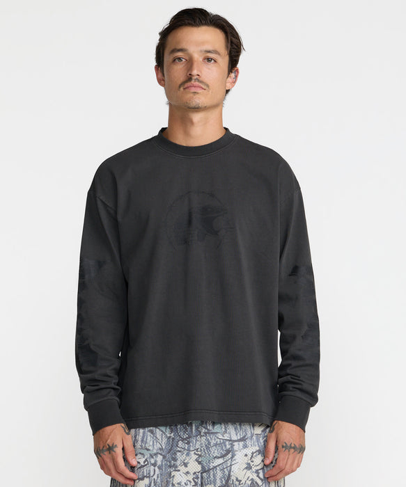 RVCA メンズ TAPOUT HEAVYWEIGHT LS TEE ロンT 【2026年秋冬モデル】 BLK / XL