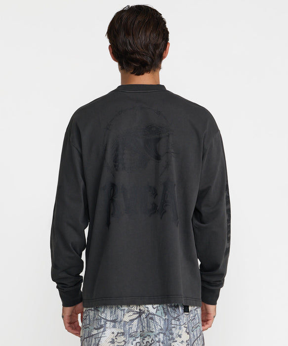 RVCA メンズ TAPOUT HEAVYWEIGHT LS TEE ロンT 【2026年秋冬モデル】 BLK / XL