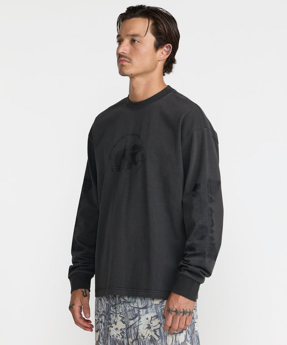 RVCA メンズ TAPOUT HEAVYWEIGHT LS TEE ロンT 【2026年秋冬モデル】 BLK / XL