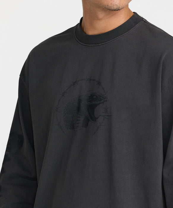 RVCA メンズ TAPOUT HEAVYWEIGHT LS TEE ロンT 【2026年秋冬モデル】 BLK / XL