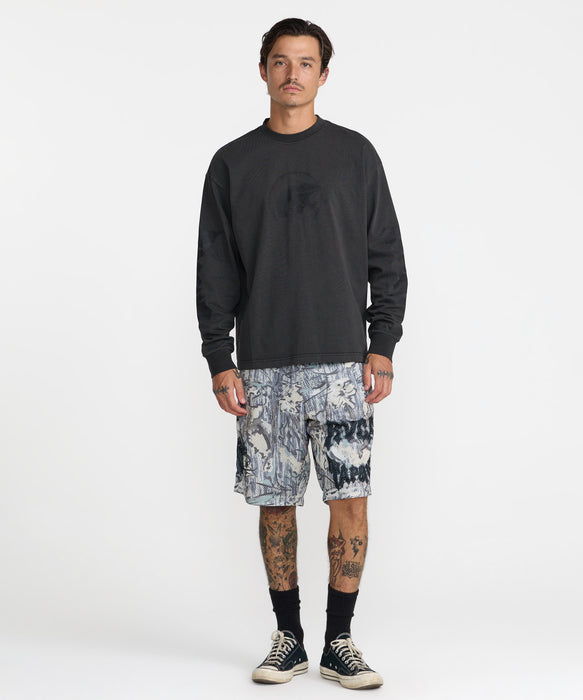 RVCA メンズ TAPOUT HEAVYWEIGHT LS TEE ロンT 【2026年秋冬モデル】 BLK / XL